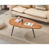 SAYGOER Mid Century Modern Coffee Table for Living Room Small