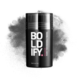 Boldify BOLDIFY Hair Fibers (12g) - Fill In Thinning and Fine Hair for an Instantly Fuller, Thicker Look - 14 Shades for Women & Men - Dark Gray