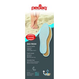 pedag Deo Fresh Natural Terry Cloth & Sisal Insoles, Handmade in Germany, Fully Washable, Perfect for Keeping Feet Dry and Fresh in The Summer, US M13 / EU 46, Pale Blue, 1 Pair