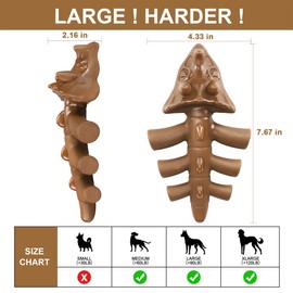 BSISUERM Indestructible Dog Chew Toy for Aggressive Chewers Tough Durable Nylon Interactive Dog Bone Toy for Large Medium Small Dogs Breeds Teething Training Exercise Toy-Beef Flavored