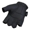 Hot Leathers Midnight Matte Fingerless Leather Gloves GVM1031-3X-Large