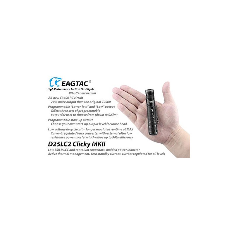 EAGLETAC D25LC2 MKII - Eagletac D25LC2 Clicky MKII XM-L2 U4