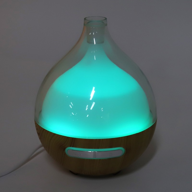 Wood Grain Humidifier USB Power Supply Aromatherapy Diffuser with Night