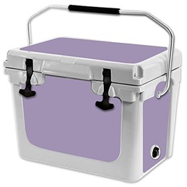 MightySkins (Cooler Not Included) Skin Compatible with RTIC 20 Cooler (2017 Model) - Solid Lavender | Protective, Durable, and Unique Vinyl Decal wrap Cover | Easy to Apply | Made in The USA