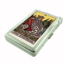 The Empress Tarot Card  Cig Case With Built in Butane Lighter