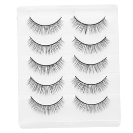 SAFIGLE 5pairs Synthetic False Eyelashes for Women Natural Lashes for Weddings Photoshoots and Daily Use Your Look Realistic Fashionable Style