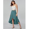 Heathyoga High Waist Wrap Skirt with Shorts Flowy Skirts for