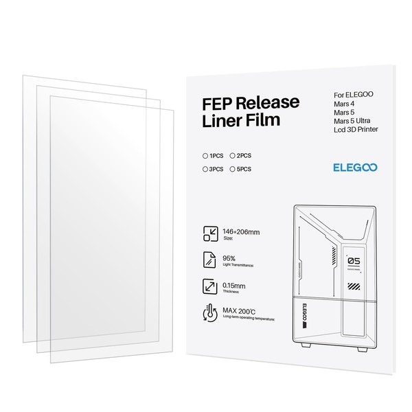 ELEGOO ELEGOO 3PCs FEP Release Liner Film for ELEGOO LCD