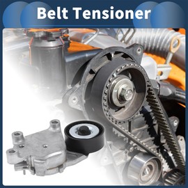 Partuto Belt Tensioner Drive Belt Tensioner Pulley Assembly for Peugeot 2008 2013-2020 1.4 HDi No.5751H6/30731765 Metal 1 Pc