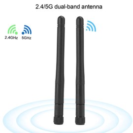 2pcs Wifi Antenna 2.4G 5G Dual Band Antenna Wifi Antenna RP-SMA Antenna High Gain Dual WiFi Antenna Network Card Antenna for 5DBI 11CM Wi-Fi Router Network Equipment