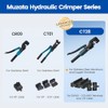 Muzata Upgraded Custom Hydraulic Crimping Tool Hydraulic Crimper with 9