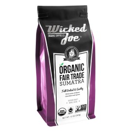 Wicked Joe Coffee Sumatra Whole Bean, 12 oz, 0.88 Pound