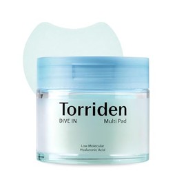 Torriden DIVE IN Multi Pad (80 pads) | Serum infused Facial Pads for Cooling, Soothing, Hydrating Spot Masking | Hyaluronic Acid, Panthenol, Allantoin