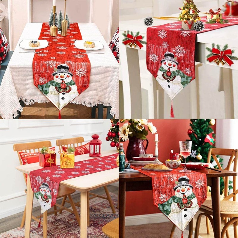 Table Runner Christmas 183 x 33 cm Tablecloth Christmas Rectangular