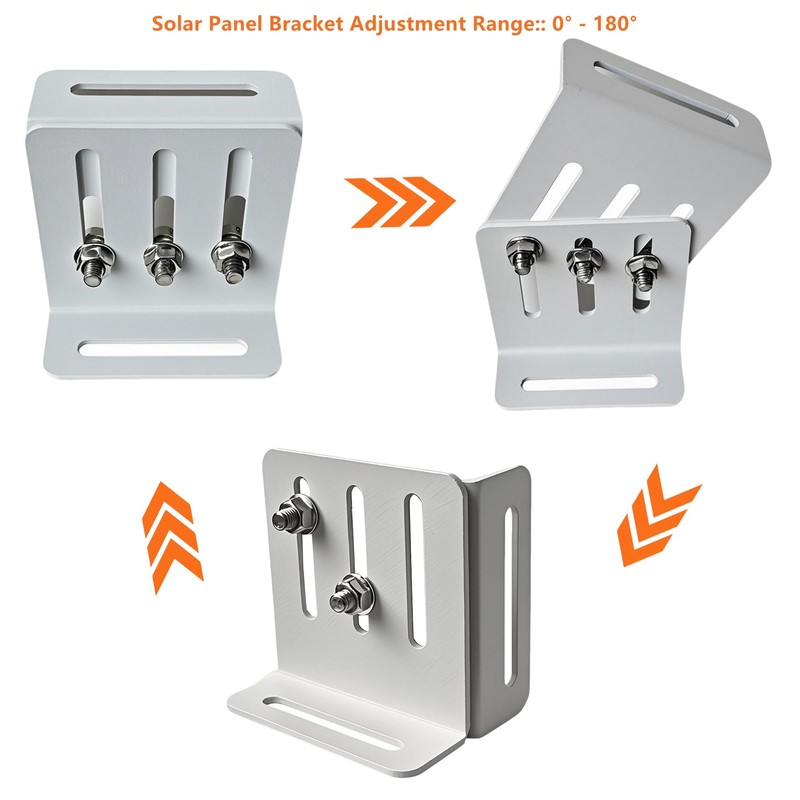 BIAXJUNY Adjustable Solar Panel Tilt Mount Bracket, Heavy Duty Solar