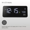 Braun Digital Alarm Clock with VA LCD Display, 10W Qi