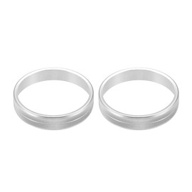 X AUTOHAUX 2 Pcs Car Console Interior AC Conditioner Switch Knob Cover Compatible for Dodge for Ram 1500 2500 3500 2010-2012, Non-Slip Aluminum Alloy Silver Tone