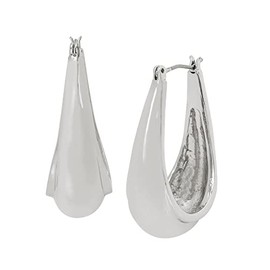 ROBERT LEE MORRIS Oval Tube Hoop Earrings