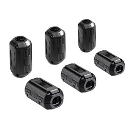 Aiqeer Ferrite Ring Cores Set, Ferrite Toroidal Core Cable Clip, RFI EMI Suppression Filter, Ferrite Filter, Folding Ferrite Core (5 mm, 7 mm, 9 mm Inner Diameter)