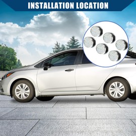 Hihaha 22mm Bling Cute J-Shape Multicolor Storage Hooks (6Pcs) for Car/Durable