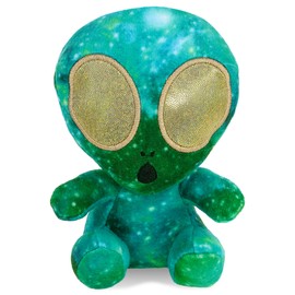 DolliBu Snug Mooshies Space Green Alien Stuffed Animal - Super Fluffy Soft Sensory Plush Toy for Girls and Boys, Cute Small Kids Plush Alien Friend to Play, Squeeze, Soothe Stress and Cuddle - 6 Inch