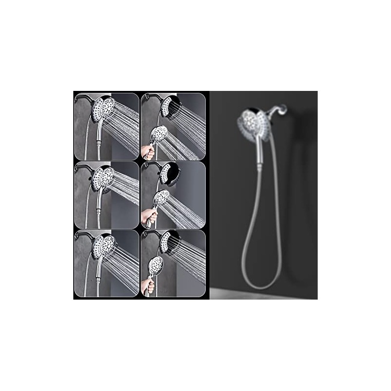 GRICH Dual Shower Head with Handheld: 2 IN 1 High
