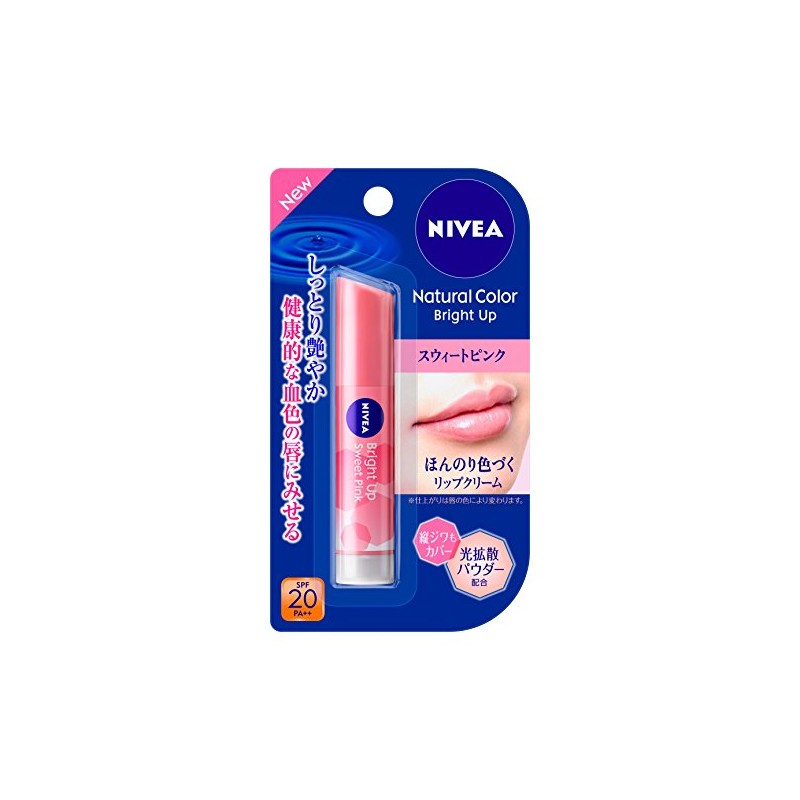 Nivea Natural Color Lip Bright Up Sweet Pink 0.1 oz
