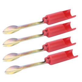 WOHPNLE Fishing Rod Holder for Garage, Red, 32 cm, Foldable, for Fishing Rods, Floor Insert, Stand, Rod Holder, Tackle Accessories for Lake, River, Beach (32 x 4.5 x 4.5 cm)