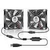 GDSTIME 90mm Mini USB Fan, 2 Pack 92mm x 25mm