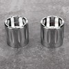2pcs Aluminum Alloy Motorcycle Axle Skull Nut Bolt Cover Cap
