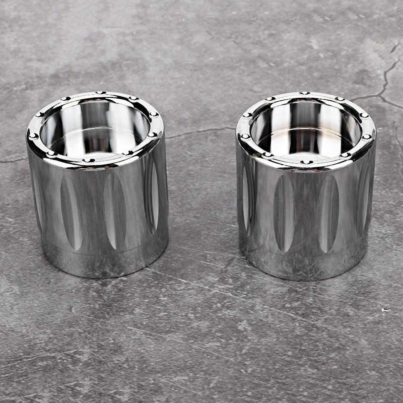 2pcs Aluminum Alloy Motorcycle Axle Skull Nut Bolt Cover Cap