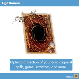 LIGHTHOUSE - Clear Trading Card Sleeves PRO for Small Japanese Size Cards - Top-Loading, Extra Sturdy 4 mil Polypropylene - Pack of 300 - Japanese Size