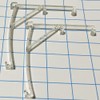 Valance Clips 8pcs 3.5" (89mm) Plastic Clear Color Curved Panel