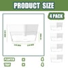 QISHENG - 4 Pack Microgreens Grow Kit,Soil-Free Cultivation Germination Tray,BPA-Free