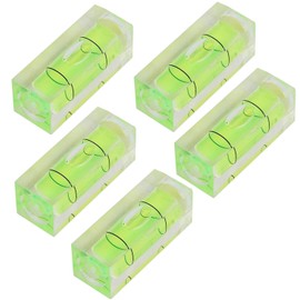 LiJuanWang Square Mini Spirit Level, Pack of 5 Mini Bubble Level, Bubble Small Level, Mini Spirit Level Bubbles, Small Spirit Level (15 x 15 x 40 mm)