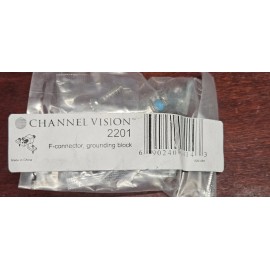Channel Vision F-Pin Coax Grounding Block CATV HDTV Antenna Satellite Dish Ground