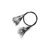PetrisCatch Set of 10 Steel Leaders with Carabiner for Pike,