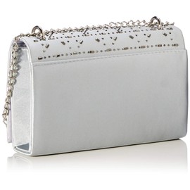 SwankySwans Women's Niomi Clutch Bag, Silver, One Size