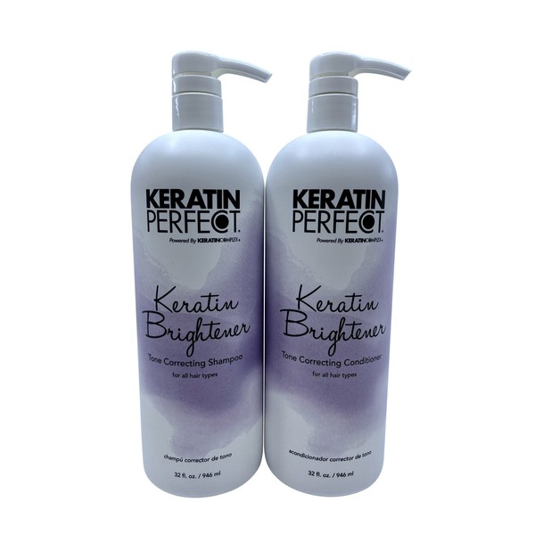 Keratin Perfect Keratin Brightener Tone Correcting Shampoo & Conditioner 32 OZ