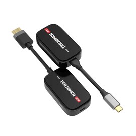 Terzomen Wireless HDMI Transmitter and Receiver, HDMI Wireless Extender for Streaming Video/Audio to TV/Monitor/Projector from PC/Camera/Laptop, AirLink Wireless Dongle, Type-C to HDMI Display Adapter