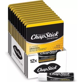 Sangse Jeongbo Chamjo 립스틱 클래식 오리지널 립밤 튜브 립케어 - 0.15온스 (12개짜리 팩) Lipstick Classic Original Lip Balm Tube Lip Care - 0.15 oz (Pack of 12)