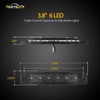 Partsam 5Pcs 3.8" Thin Amber 6 LED Side Marker Clearance