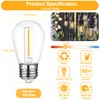 Mlambert 24 Pack LED String Light Bulbs,Shatterproof Outdoor String S14