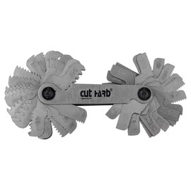 CUTHARD Screw Pitch Gauge Metric & Imperial & US Screw Gauge SAE Whitworth 55 Degree & Metric 60 Degree & & US 60 Degree Thread Pitch Gauge for Industrial Measurement
