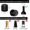 Hosslearlear Wine Stoppers for Wine Bottles, Silicone Reusable Corks with
