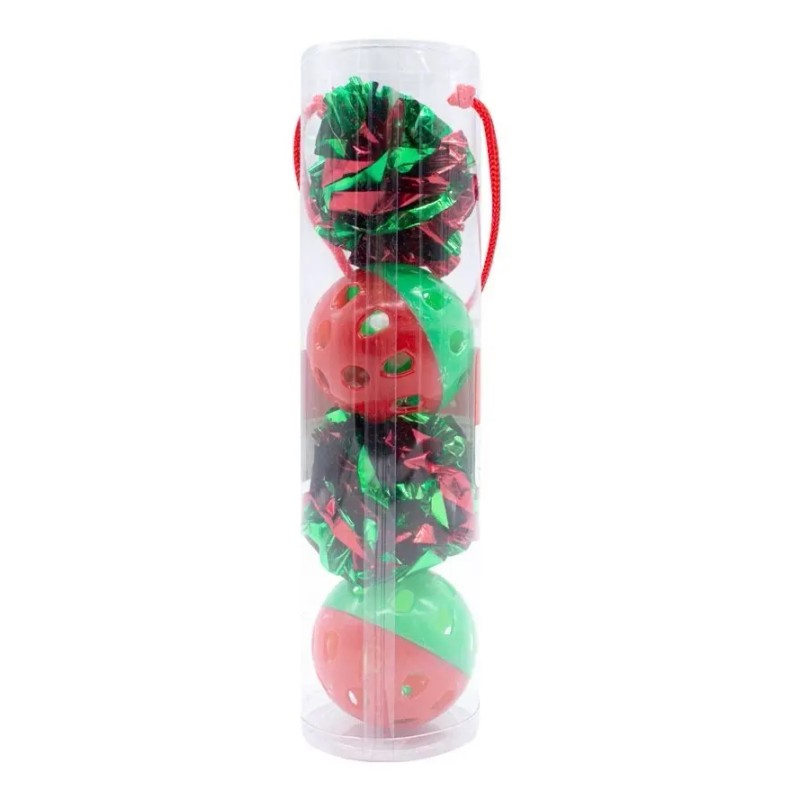 Juguetes Para Gato Pompones Pelota Carrusel Cascabel Campana
