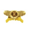 BesNPT Brass 3 Way Shut Off Valve 1/2" Male x