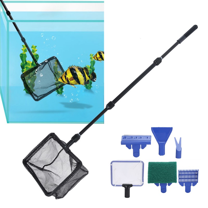 6 in 1 Aquarium Fish Tank Cleaning Tool Kit Net