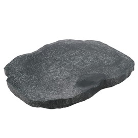Itonash Reptiles Water Tray, Reptile Rock Food Dish, Tortoise Feeder, Resin Rock Feeding Plate Vivarium Food Water Dish Bowl for Tortoise Lizard (M)