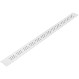 Vent Systems 20 x 1.5 Inch (Outer Dimensions) Air Supply Ventilation Grille - White Aluminum Rectangle Intake/Exhaust Door Vent Deflector - HVAC for Home Improvement Floor, Wall Duct Cover